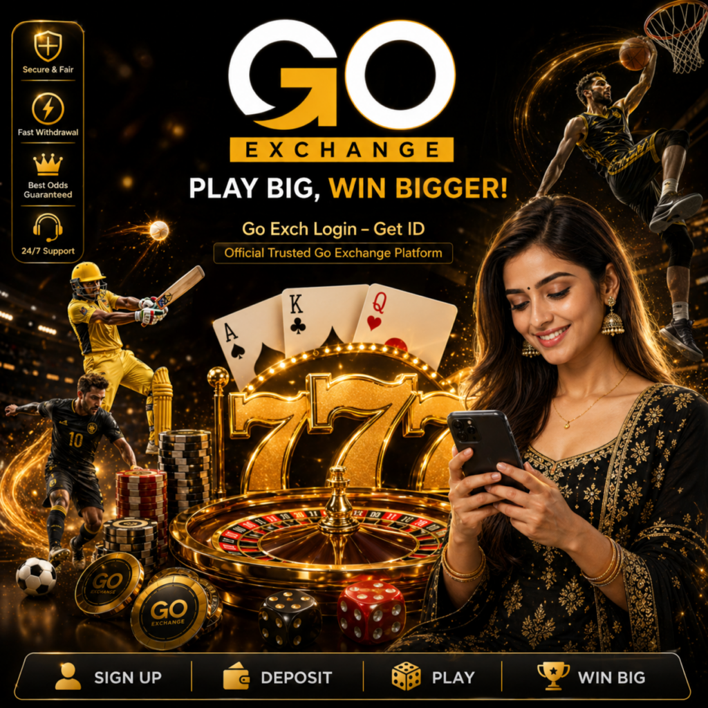 Go Exch Login page showing secure access to official Go Exchange platform with fast ID registration and trusted online betting interface